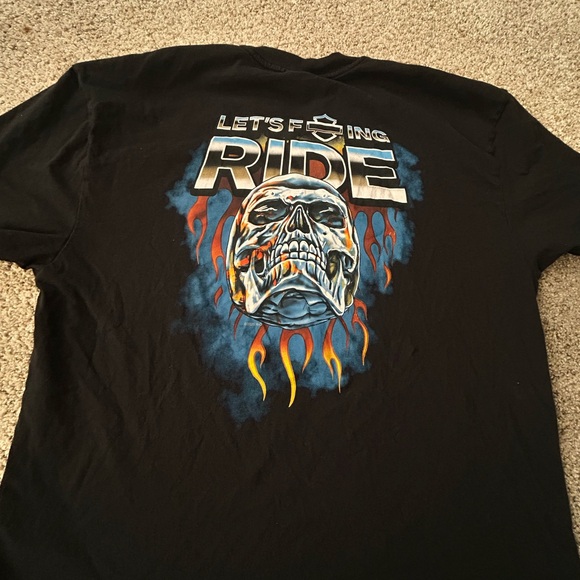 Harley Davidson Let’s F*cking Ride Tee - Picture 2 of 2